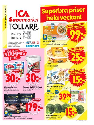 ICA Supermarket-katalog i Linderöd | ICA Supermarket Erbjudanden | 2024-06-03 - 2024-06-09