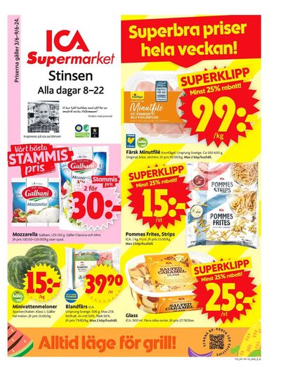 ICA Supermarket-katalog i Vassmolösa | ICA Supermarket Erbjudanden | 2024-06-03 - 2024-06-09