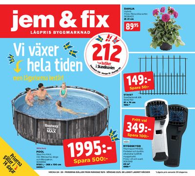 Jem&Fix-katalog i Sillingsfors | Jem&Fix reklamblad | 2024-06-09 - 2024-06-23