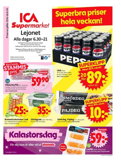 ICA Supermarket-katalog i Sillingsfors | ICA Supermarket Erbjudanden | 2024-06-10 - 2024-06-16