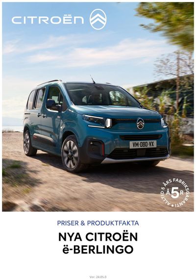 Erbjudanden av Bilar och Motor i Örebro | Citroën NYA Ë-BERLINGO de Citroën | 2024-07-09 - 2025-07-09
