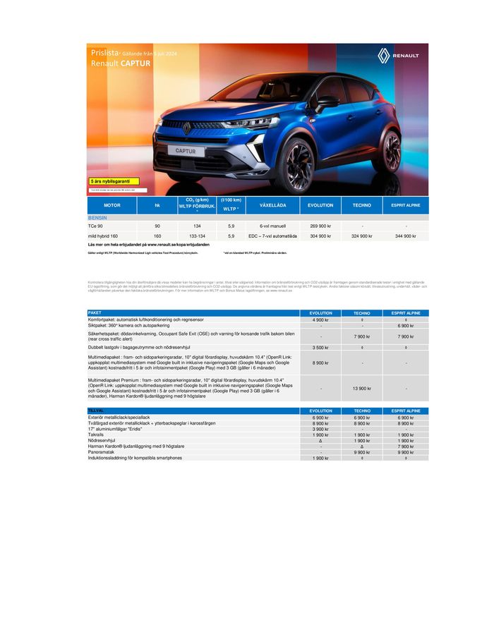 Renault-katalog | Renault Nya Captur | 2024-07-10 - 2025-07-10