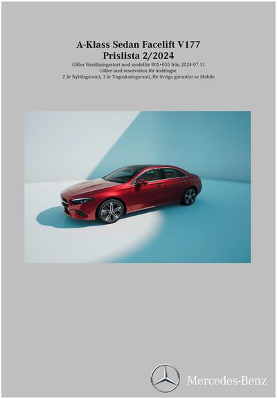 Erbjudanden av Bilar och Motor i Örnsköldsvik | Mercedes-Benz Saloon V177-fl de Mercedes-Benz | 2024-07-12 - 2025-07-12