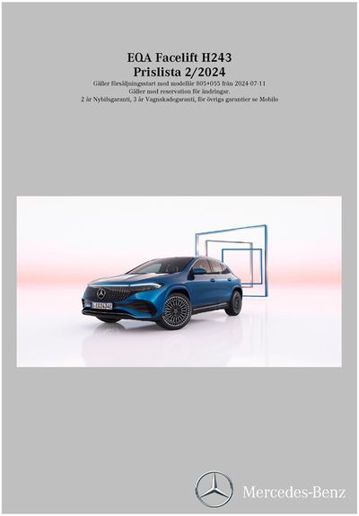 Erbjudanden av Bilar och Motor i Järfälla | Mercedes-Benz Offroader H243-fl de Mercedes-Benz | 2024-07-12 - 2025-07-12