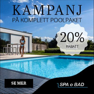 Erbjudanden av Bygg och Trädgård i Örnsköldsvik | Upp till 20% rabatt! de Spa o Bad | 2024-07-12 - 2024-07-30