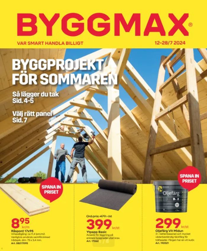 Byggmax-katalog i Uppsala | Byggmax ofertas ! | 2024-07-12 - 2024-07-27