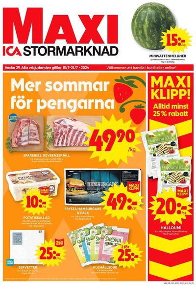 ICA Maxi-katalog i Järfälla | Top-erbjudanden för alla fyndjägare | 2024-07-14 - 2024-07-28