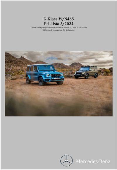 Mercedes-Benz-katalog | Mercedes-Benz Offroader N465 | 2024-07-16 - 2025-07-16
