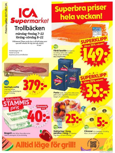 ICA Supermarket-katalog i Tyresö | Erbjudanden för fyndjägare | 2024-07-22 - 2024-07-28