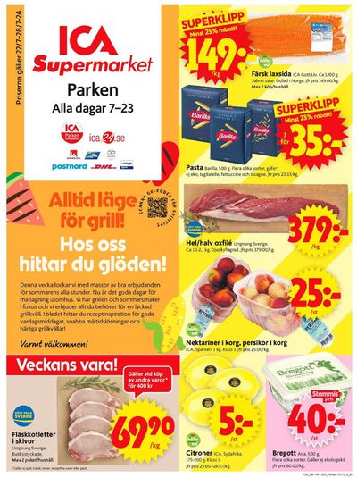 ICA Supermarket-katalog i Örebro | Erbjudanden för fyndjägare | 2024-07-22 - 2024-07-28