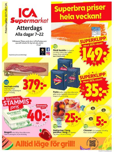 ICA Supermarket-katalog i Visby | Aktuella deals och erbjudanden | 2024-07-22 - 2024-07-28