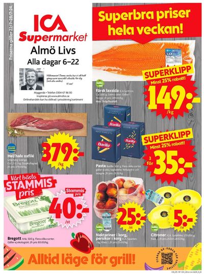 ICA Supermarket-katalog i Stenungsund | Våra bästa erbjudanden för dig | 2024-07-22 - 2024-07-28