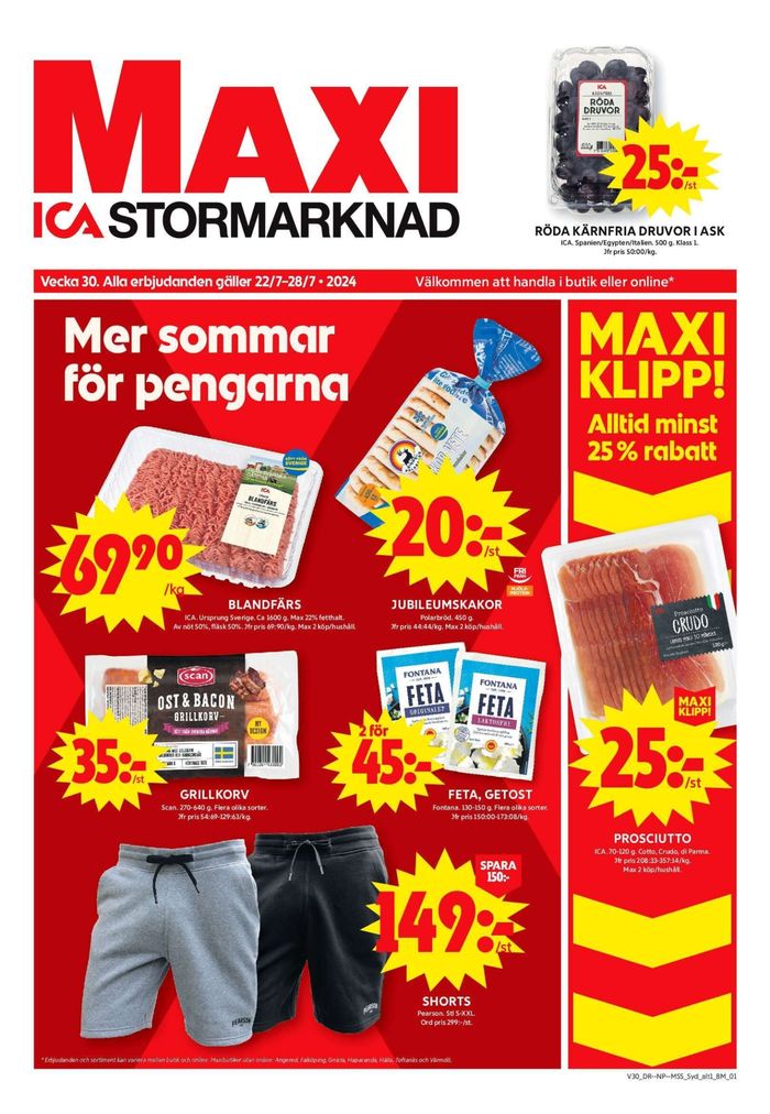 ICA Maxi-katalog i Malmö | Exklusiva deals för våra kunder | 2024-07-22 - 2024-07-28