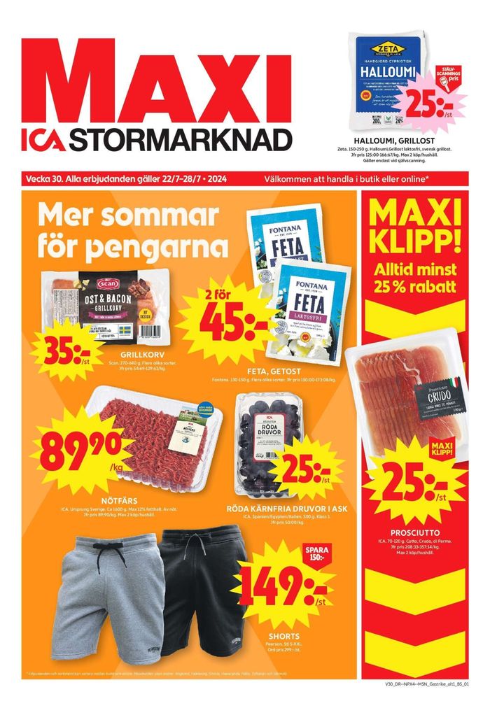 ICA Maxi-katalog i Hudiksvall | Top-deals för alla kunder | 2024-07-22 - 2024-07-28