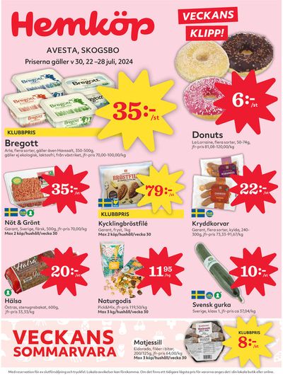 Hemköp-katalog i Avesta | Fantastiskt erbjudande för alla kunder | 2024-07-22 - 2024-07-28
