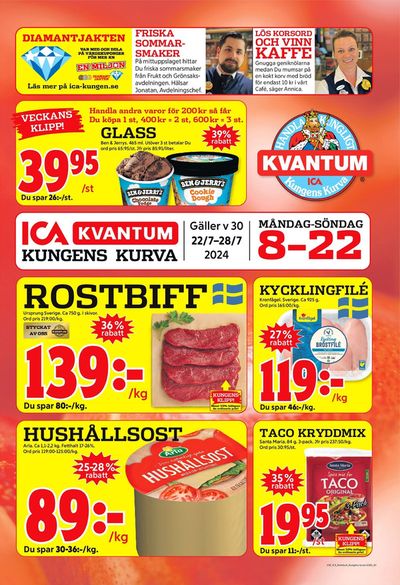 ICA Kvantum-katalog i Skärholmen | Fantastiskt erbjudande för alla kunder | 2024-07-22 - 2024-07-28