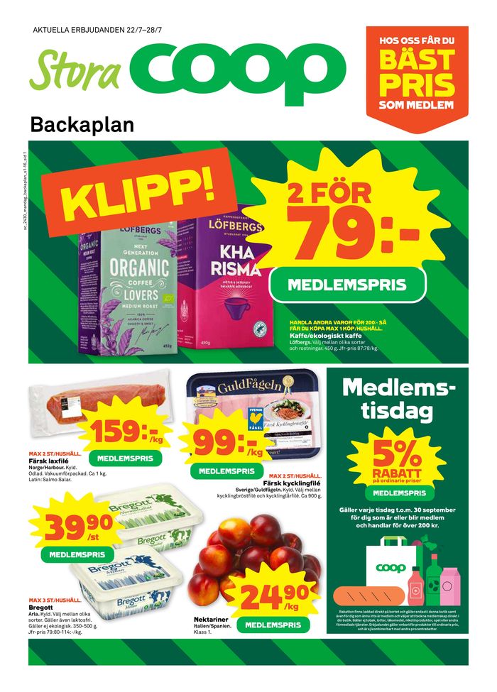 Stora Coop-katalog i Göteborg | Fantastiskt erbjudande för alla kunder | 2024-07-22 - 2024-07-28