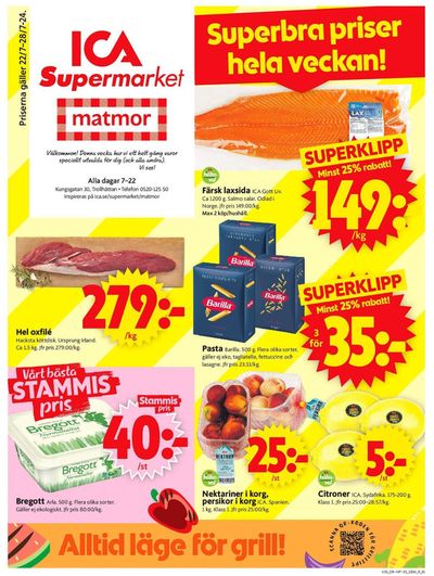 ICA Supermarket-katalog i Trollhättan | Aktuella deals och erbjudanden | 2024-07-22 - 2024-07-28