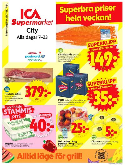 Erbjudanden av Matbutiker i Örebro | Specialerbjudanden för dig de ICA Supermarket | 2024-07-22 - 2024-07-28