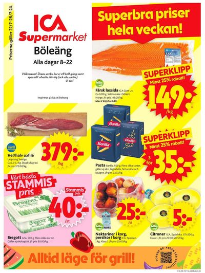 Erbjudanden av Matbutiker i Umeå | Upptäck attraktiva erbjudanden de ICA Supermarket | 2024-07-22 - 2024-07-28