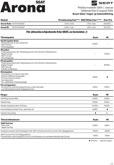 Seat-katalog i Malmö | Våra bästa erbjudanden för dig | 2024-08-13 - 2025-08-13