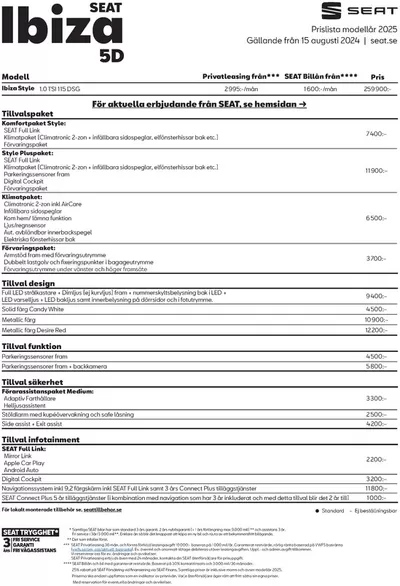 Erbjudanden av Bilar och Motor i Sundbyberg | Exklusiva deals för våra kunder de Seat | 2024-08-22 - 2025-08-22