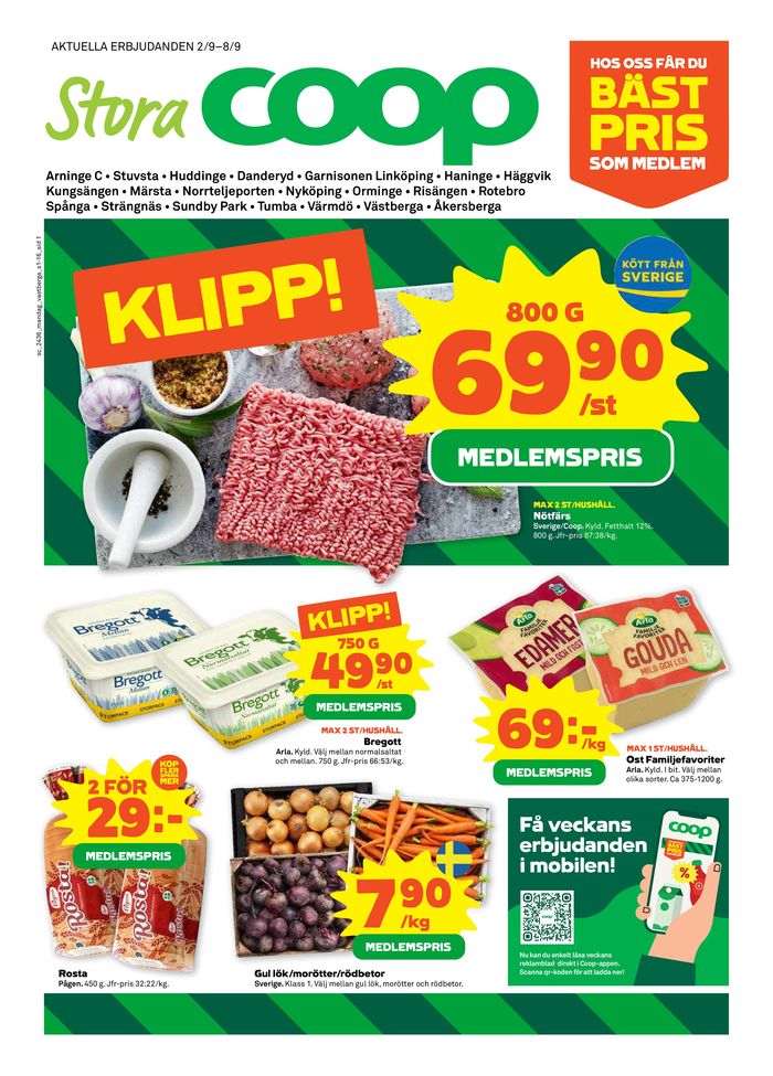 Stora Coop-katalog i Norrtälje | Aktuella fynd och erbjudanden | 2024-09-02 - 2024-09-08