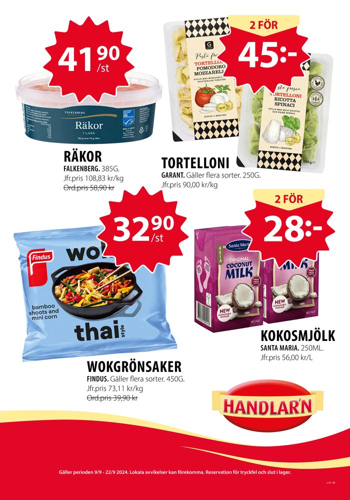 Handlar'n-katalog | Handlar'n Erbjudanden | 2024-09-08 - 2024-09-22