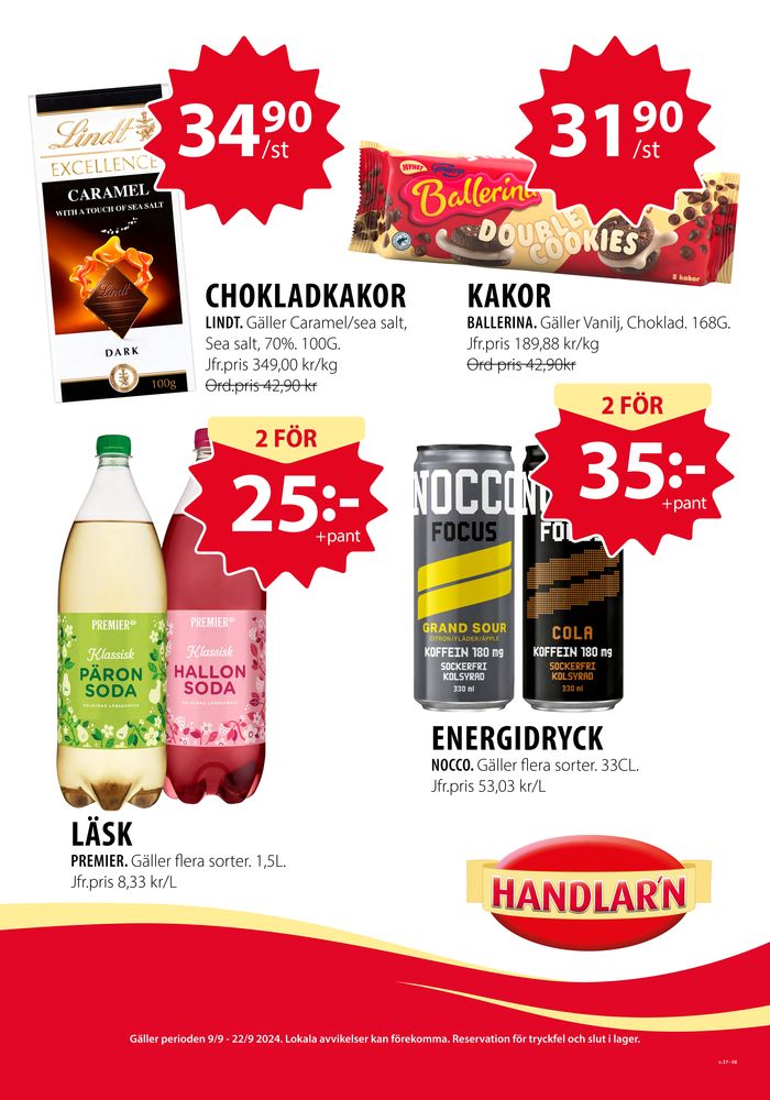 Handlar'n-katalog | Handlar'n Erbjudanden | 2024-09-08 - 2024-09-22