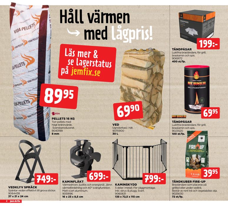 Jem&Fix-katalog i Gislaved | Jem&Fix reklamblad | 2024-09-08 - 2024-09-22