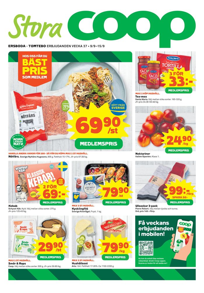 Stora Coop-katalog i Umeå | Aktuella deals och erbjudanden | 2024-09-09 - 2024-09-15