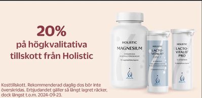 Erbjudanden av Kläder, Skor och Accessoarer i Tanumshede | 20% pa hogkvalitativa tillskott fran Holistic ! de Apotea | 2024-09-11 - 2024-09-23