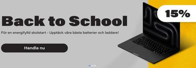 Erbjudanden av Elektronik och Vitvaror i Strängnäs | Back to school ! de Batteriexperten | 2024-09-11 - 2024-09-30