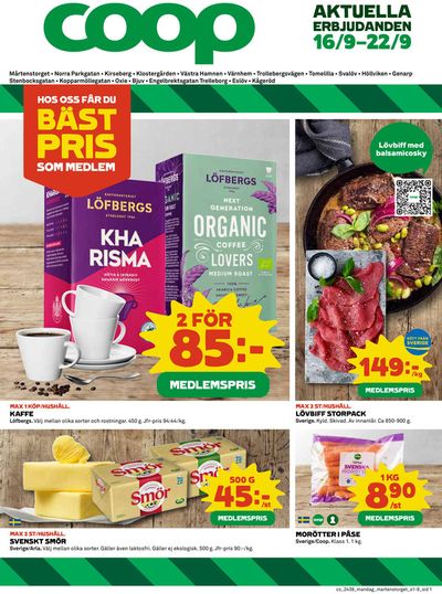 Coop-katalog i Kågeröd | Top-deals för alla kunder | 2024-09-16 - 2024-09-22