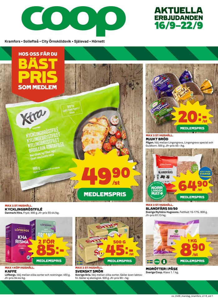 Coop-katalog i Nyänget | Aktuella specialerbjudanden | 2024-09-16 - 2024-09-22