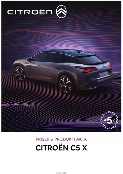 Citroën-katalog i Stockholm | Citroën C5 X PLUG-IN HYBRID | 2024-09-17 - 2025-09-17