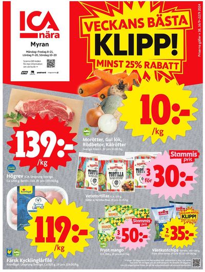 ICA Nära-katalog i Täby | Exklusiva deals för våra kunder | 2024-09-16 - 2024-09-22