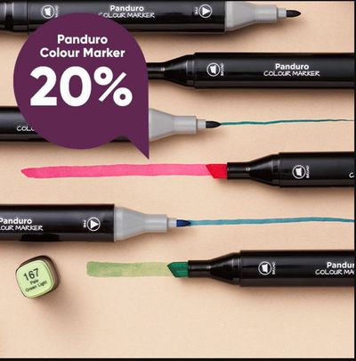 Erbjudanden av Möbler och Inredning i Fagersjö | Panduro Colour Marker 20% de Panduro | 2024-09-18 - 2024-10-11