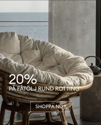 Granit-katalog i Jönköping | 20% på fåtölj rund rotting | 2024-09-19 - 2024-10-11