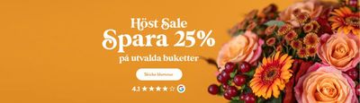 Erbjudanden av Möbler och Inredning i Askim | Höst Sale Spara 25% på utvalda buketter de Euroflorist | 2024-09-20 - 2024-10-24