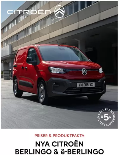 Citroën-katalog i Solna | Citroën NYA BERLINGO TRANSPORTBIL | 2024-09-27 - 2025-09-27