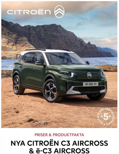 Citroën-katalog i Stockholm | Citroën reklamblad | 2024-10-05 - 2025-10-05