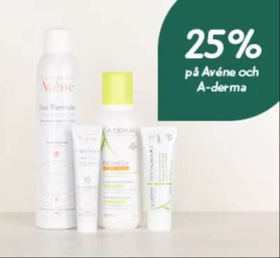 Erbjudanden av Apotek och Hälsa i Boden | 25% på Avéne och A-derma de Apoteket | 2024-10-10 - 2024-10-24