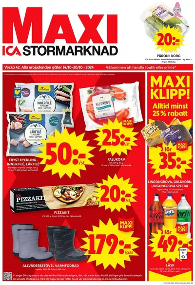 ICA Maxi-katalog i Halmstad | Attraktiva specialerbjudanden för alla | 2024-10-13 - 2024-10-27