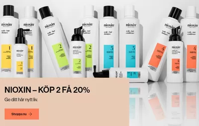 Erbjudanden av Skönhet och Parfym i Landskrona | Nioxin - kop 2 fa 20% de Nordicfeel | 2024-10-14 - 2024-10-23