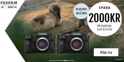 Cyberphoto-katalog | Spara 2000 KR pa fujifilm X-H2 & X-H2 | 2024-10-14 - 2024-11-30