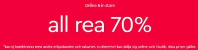 Erbjudanden av Kläder, Skor och Accessoarer i Linköping | All rea 70% , online& in store  de Gina Tricot | 2024-10-15 - 2024-10-24