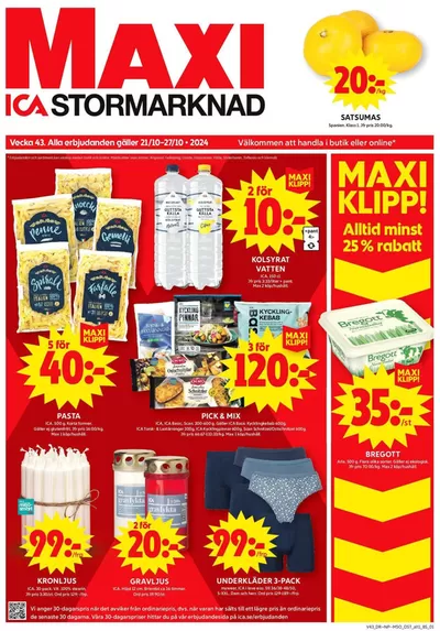 ICA Maxi-katalog i Sollentuna | Exklusiva deals för våra kunder | 2024-10-19 - 2024-11-02