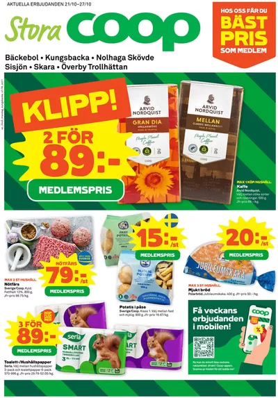 Stora Coop-katalog i Göteborg | Specialerbjudanden för dig | 2024-10-21 - 2024-10-27