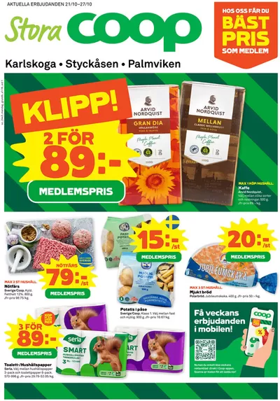 Stora Coop-katalog i Arvika | Våra bästa fynd | 2024-10-21 - 2024-10-27